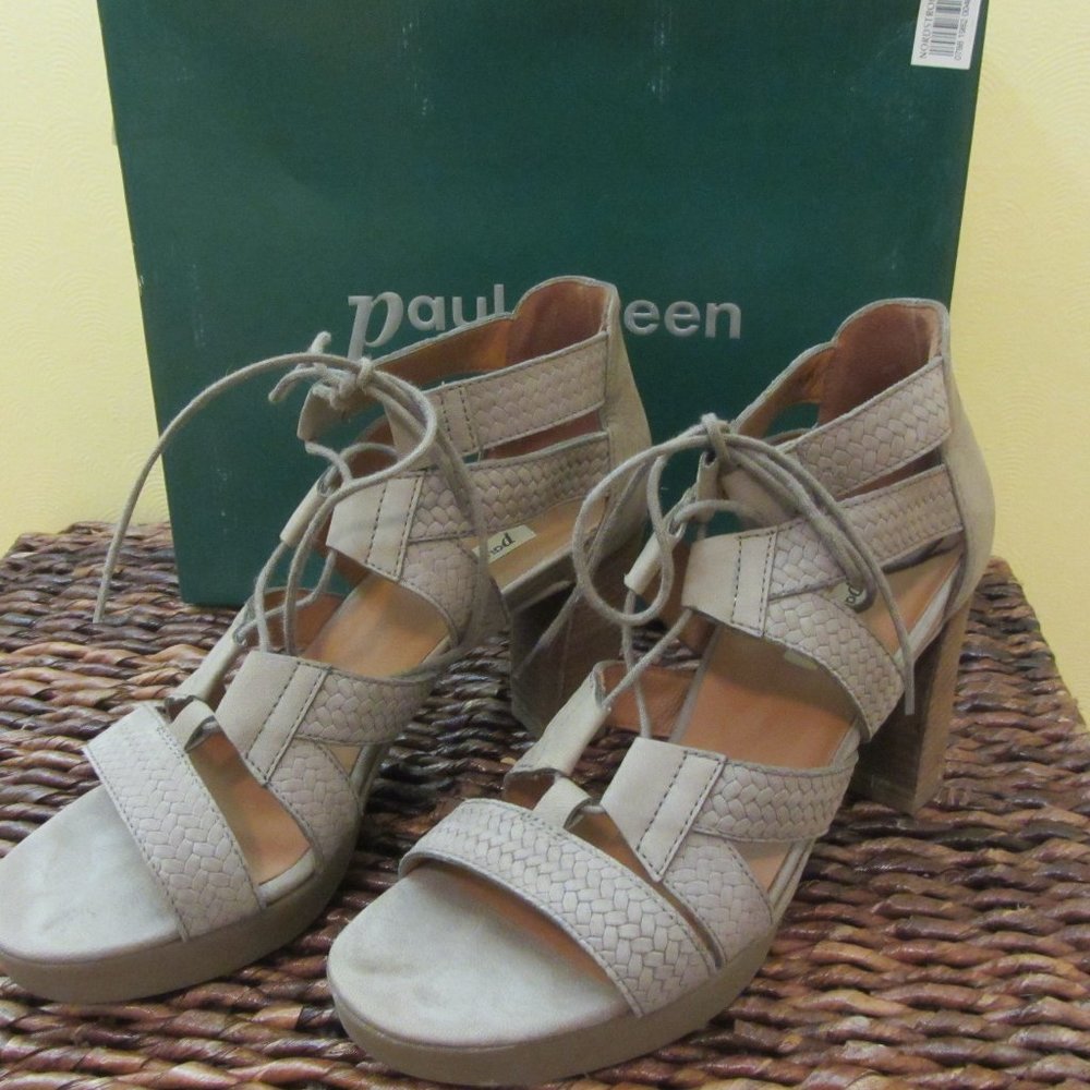Paul Green heeled sandals with ankle ties